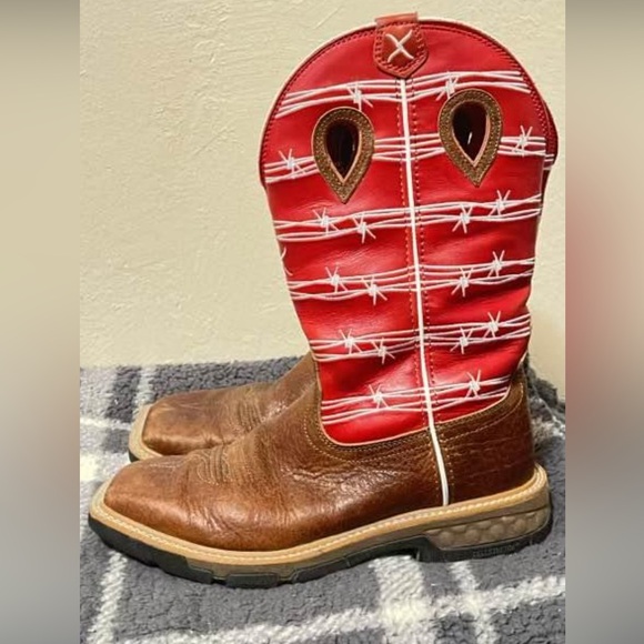 Twisted X red and brown boots - Picture 5 of 5